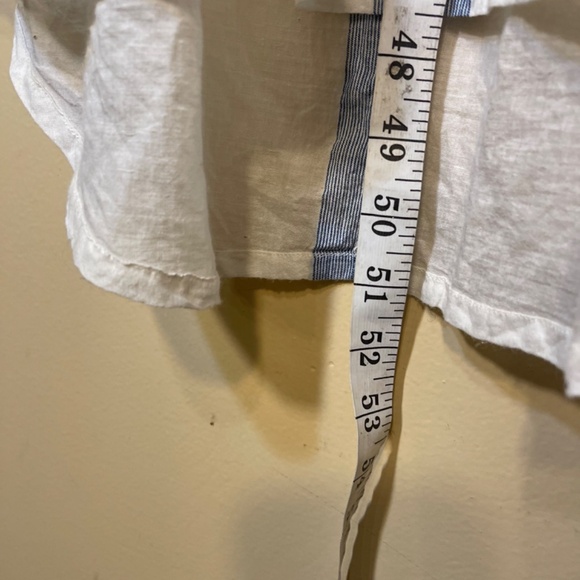 Daughters of India White and Blue Long Sleeve Dress - Picture 9 of 11